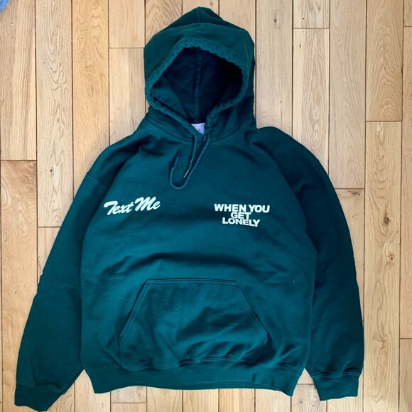 LONELY GHOST Green Hoodie - Picture 1 of 8